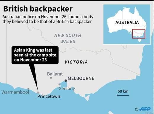 Body Found in Australia Search for 
 British Backpacker